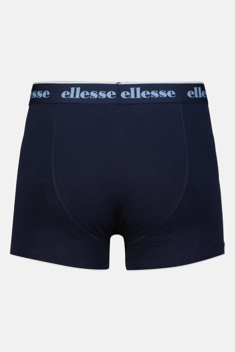 Ellesse Men 3 Pieces Brand Logo Trunks, Multicolor - Image 3